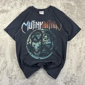 Mutiny Within Band T Shirt Graphic Heavy Metal Distressed Black Men’s M